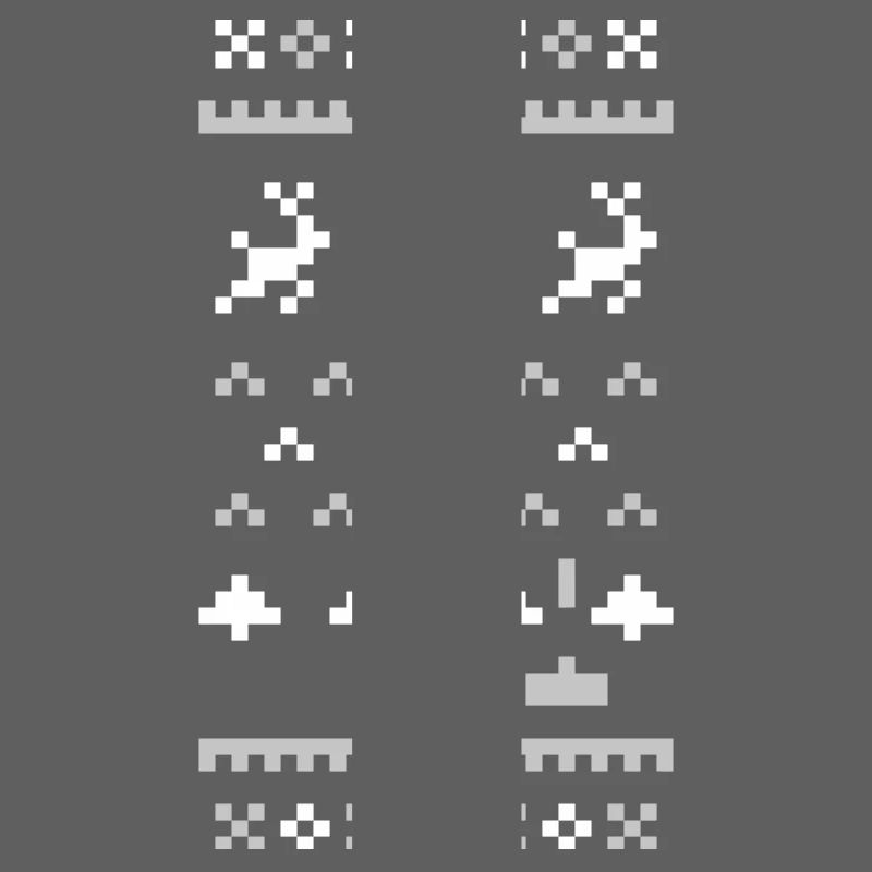 Pull de Noël laid 8 bits : Envahisseurs de Noël
