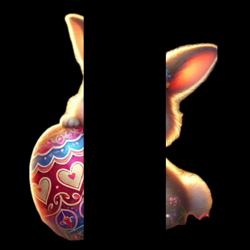 Easter bunny with egg