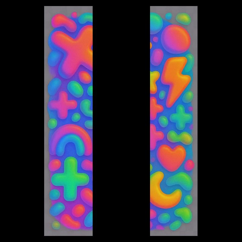 Neon Overload – Overlapping 3D Pop Art Explosion