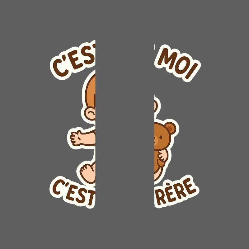 C'est pas moi c'est mon frère. Bébé humour mignon