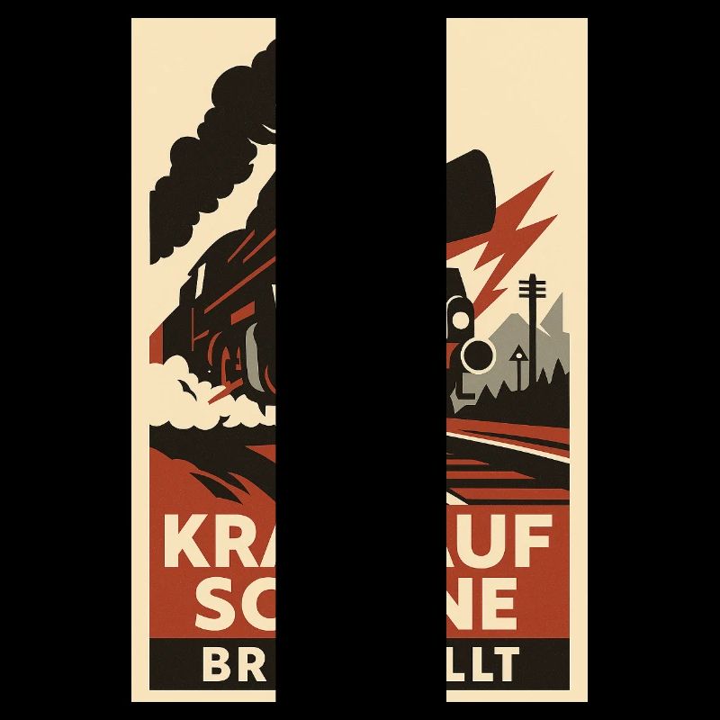 Eisenbahn Kraft auf Schiene BR 50 rollt Güterzug