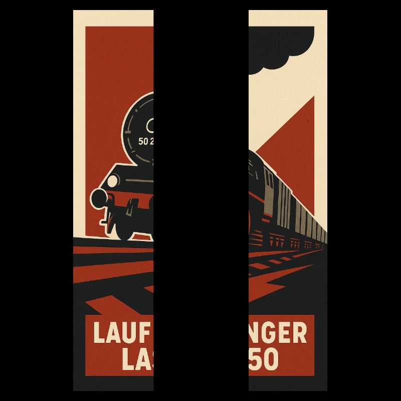 Railway Run on Long Load Freight Train