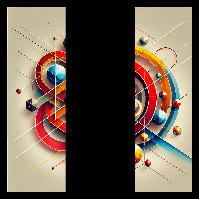 Explosion de couleurs des formes