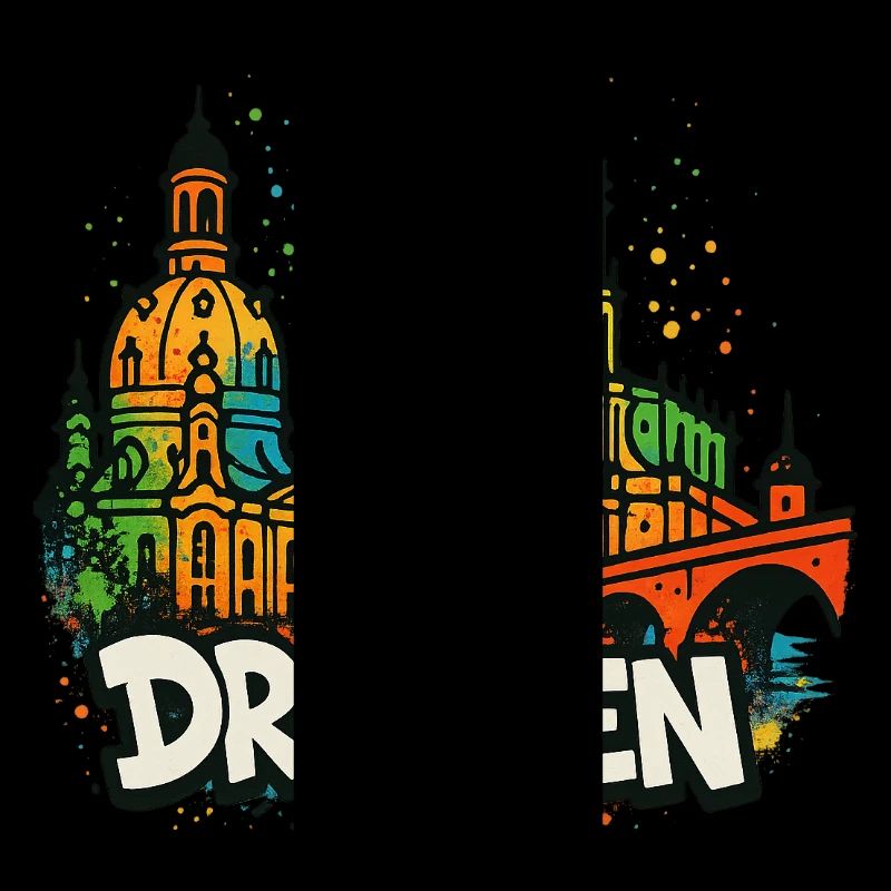 Dresden Skyline Graffiti