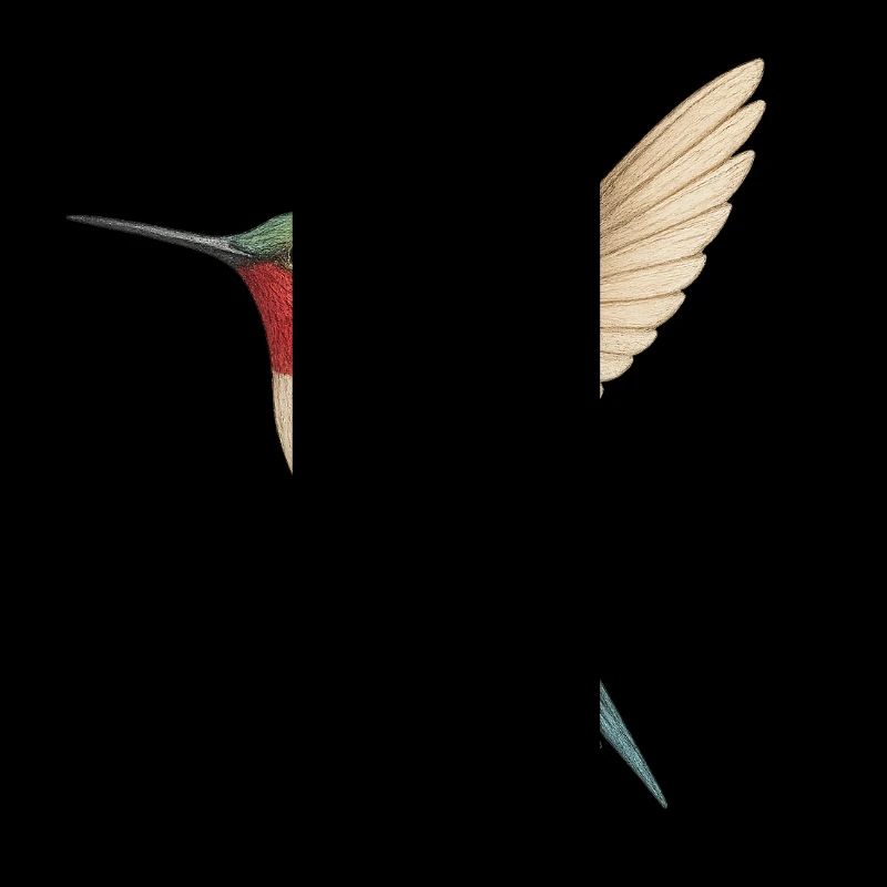 Ruby-throated hummingbird – nature meets elegance