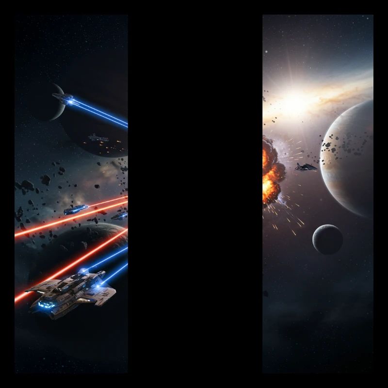 Futuristic space illusion