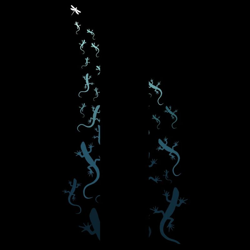 Gecko lizard dragonfly