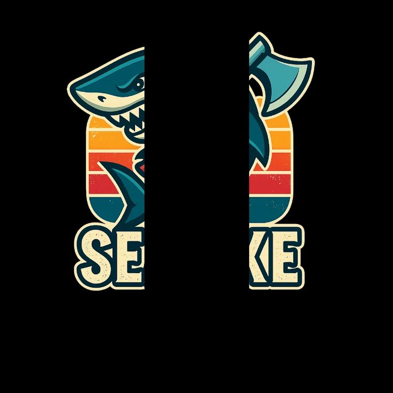 conception de hache de mer de requin