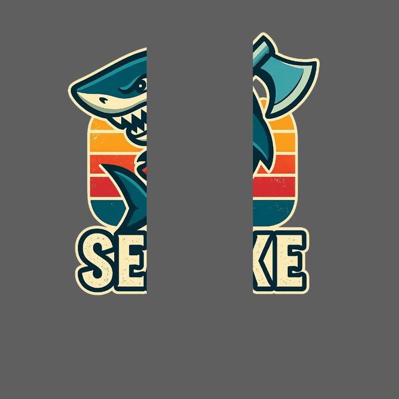 conception de hache de mer de requin