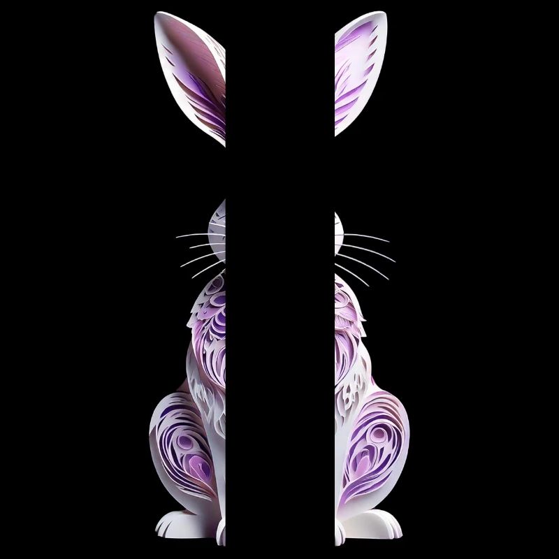 Bunny - Lapin de Pâques en silhouette
