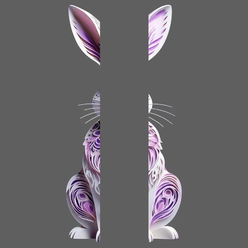 Bunny - Easter Bunny in Silhouette