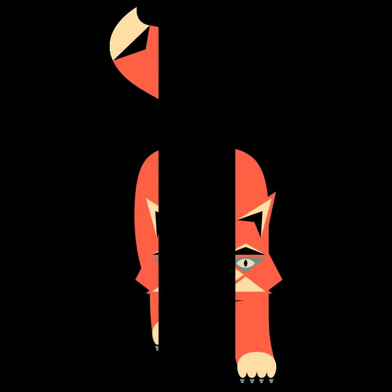 Cat Geometric Style