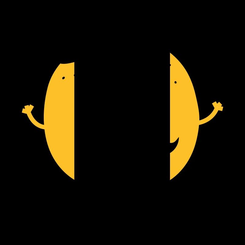 Funny Orange with Mustache