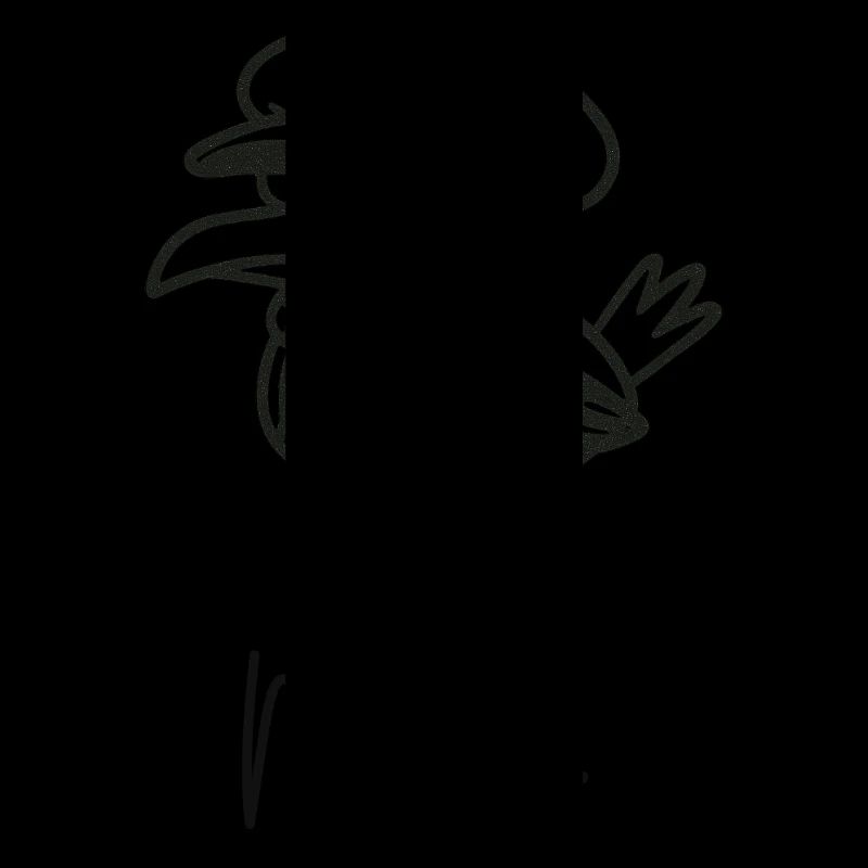 grumpy seagull with cap and moin