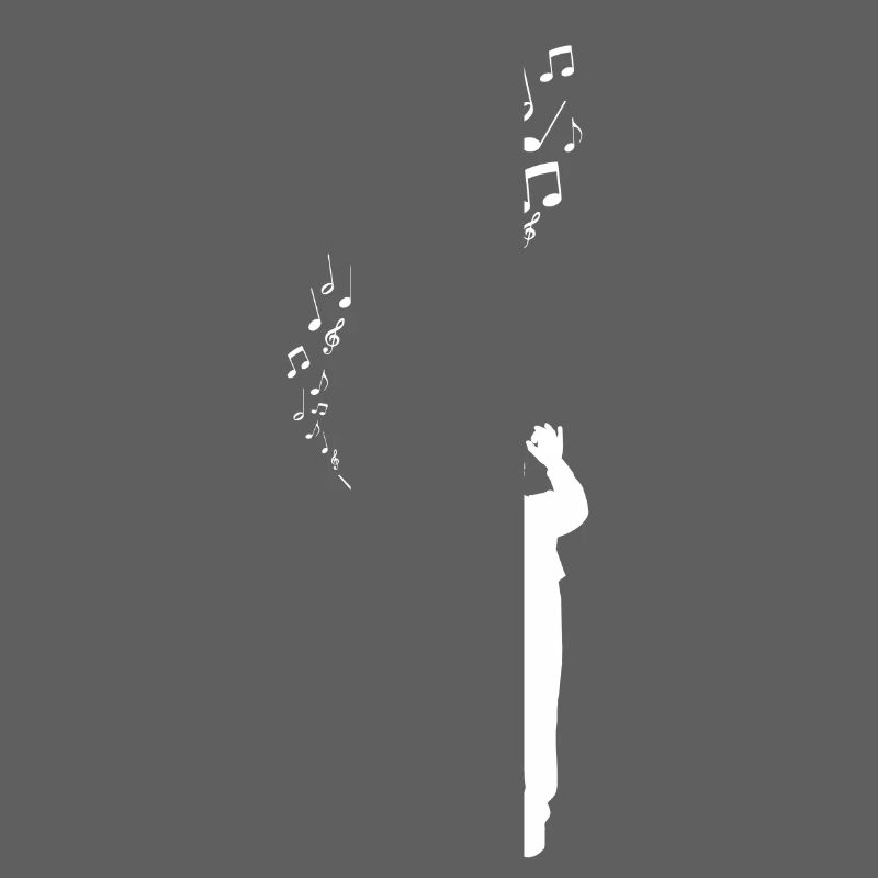 Dirigent - Maestro - Noten - weiß