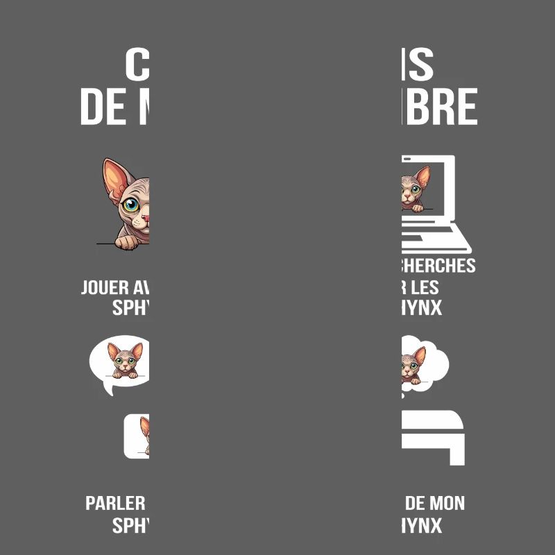 Ce que je fais de mon temps libre – Chat Sphynx