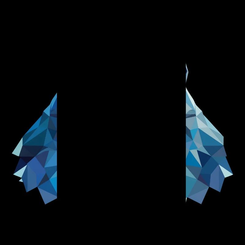 Cooler Gorilla mit Eis - Polygon Design