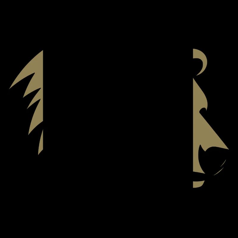 Bär Silhouette eines Eisbärkopfes