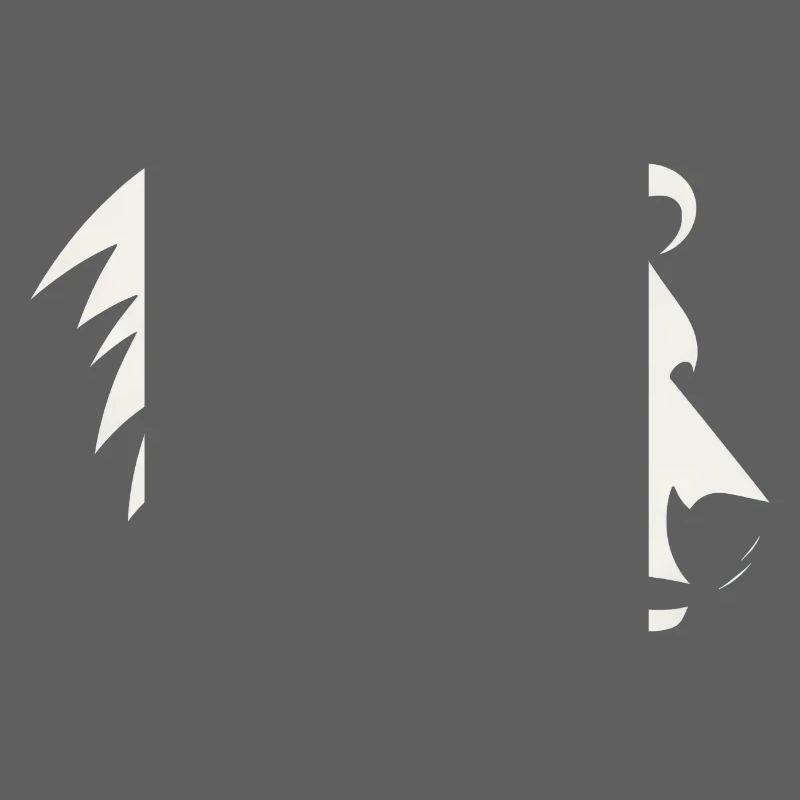 Bär Silhouette eines Eisbärkopfes