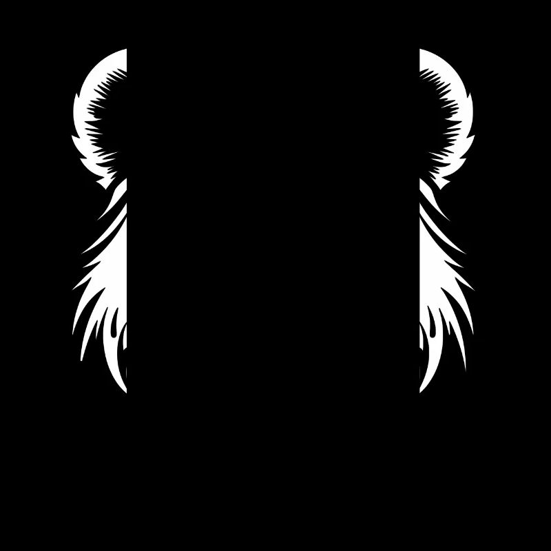 Portrait de tête de silhouette de panda