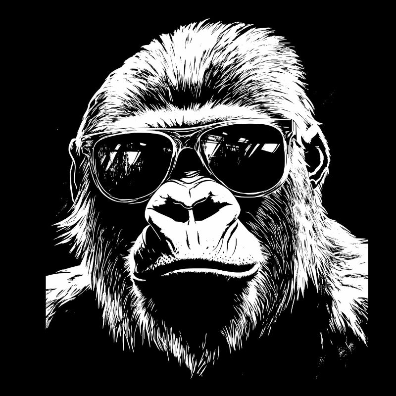 Cool Gorilla Affe Sonnenbrille Sommer