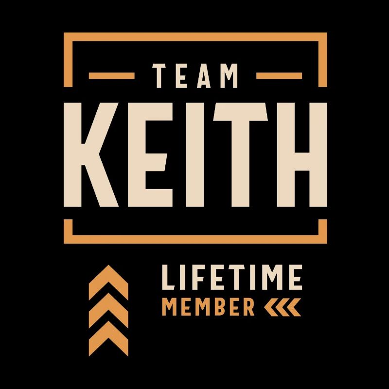 Team Keith Lebenslanges Mitglied Lustiger Name Keith