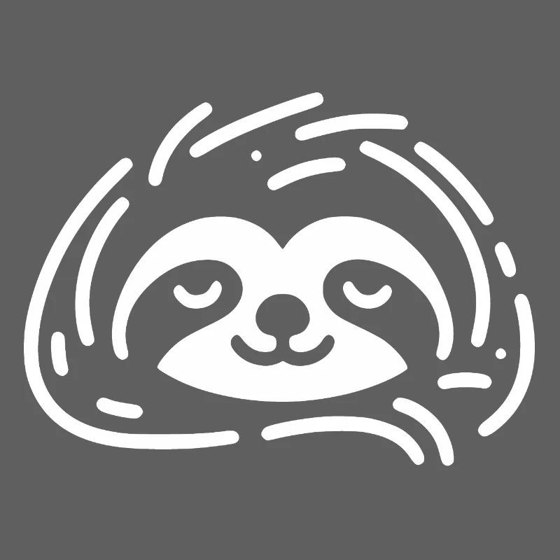 Cute Sleepy Sloth Stay Cool