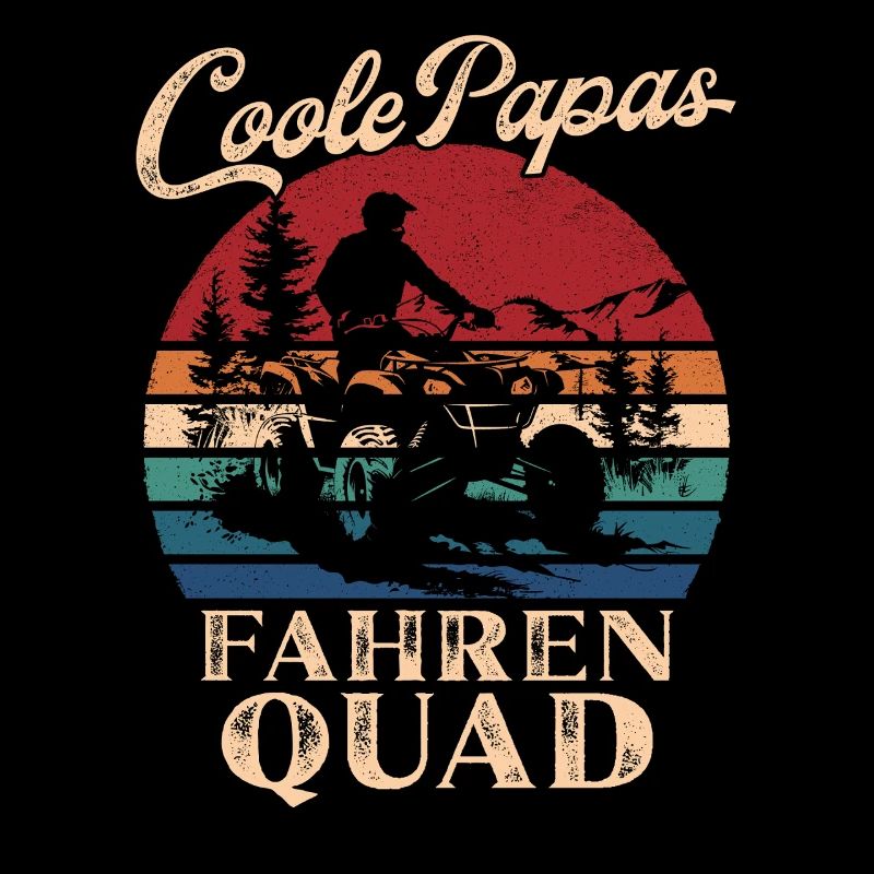 Cool Dads Driving Quad Retro Dad Gift