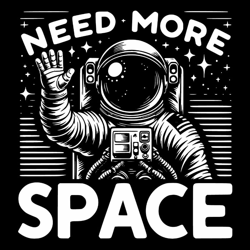 J'ai besoin de plus d'espace et de vagues d'astronautes
