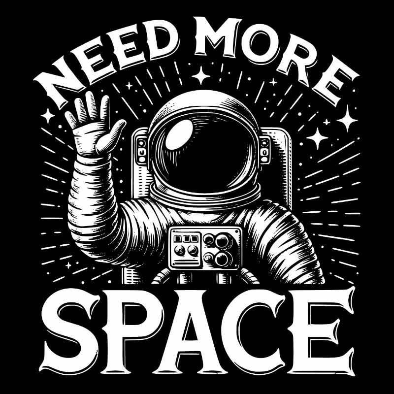 J'ai besoin de plus d'espace et de vagues d'astronautes