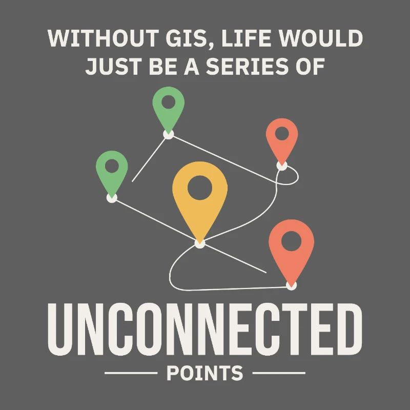 GIS Unconnected Points Map Data Analysis