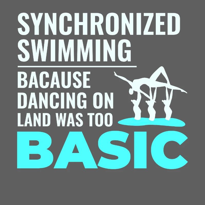 Synchronized Swimming Dancing Basic Swimmer Humor