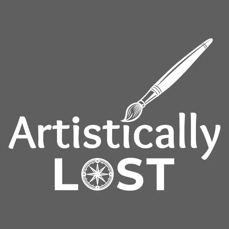 Artistically Lost Compass Map Design