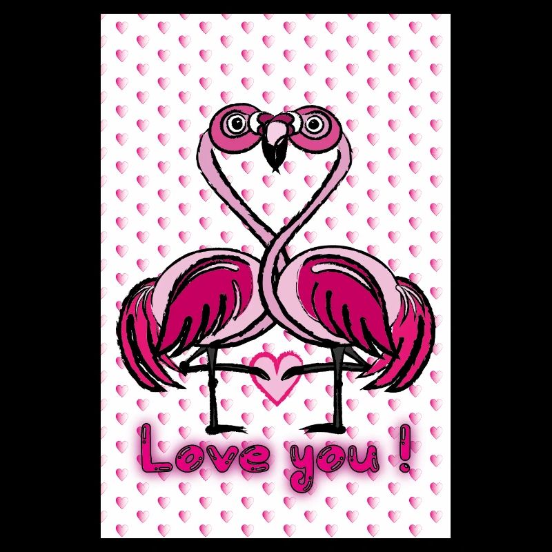Flamingo love