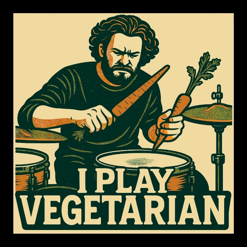 Drums I play vegetarian