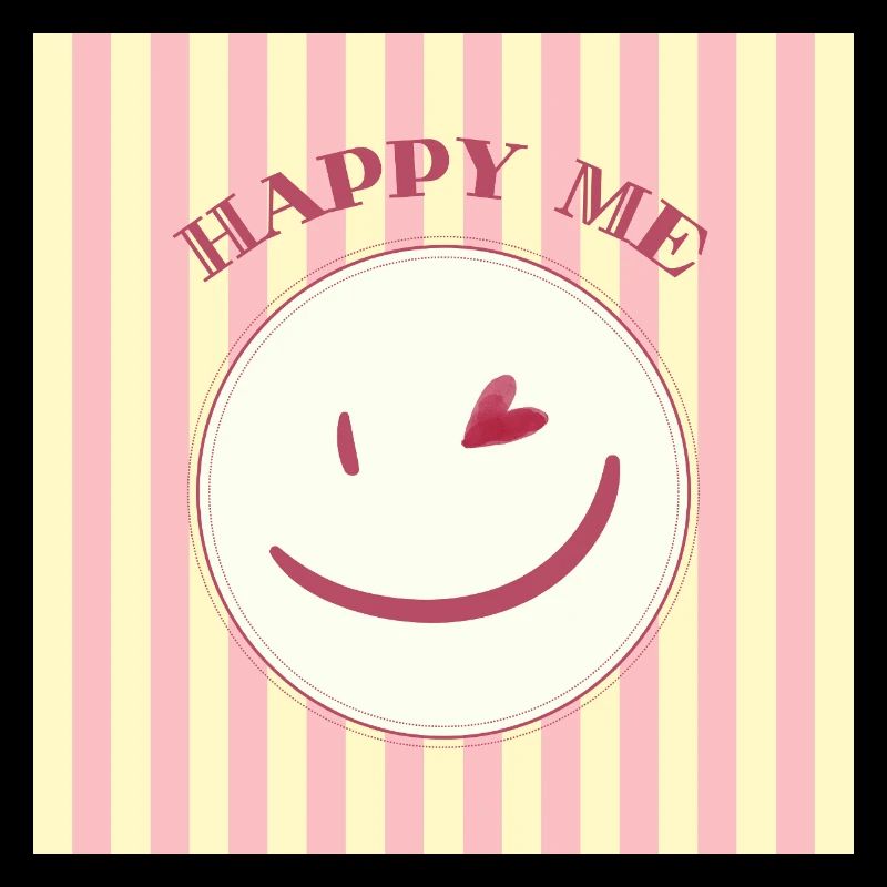 Smile on stripe pattern