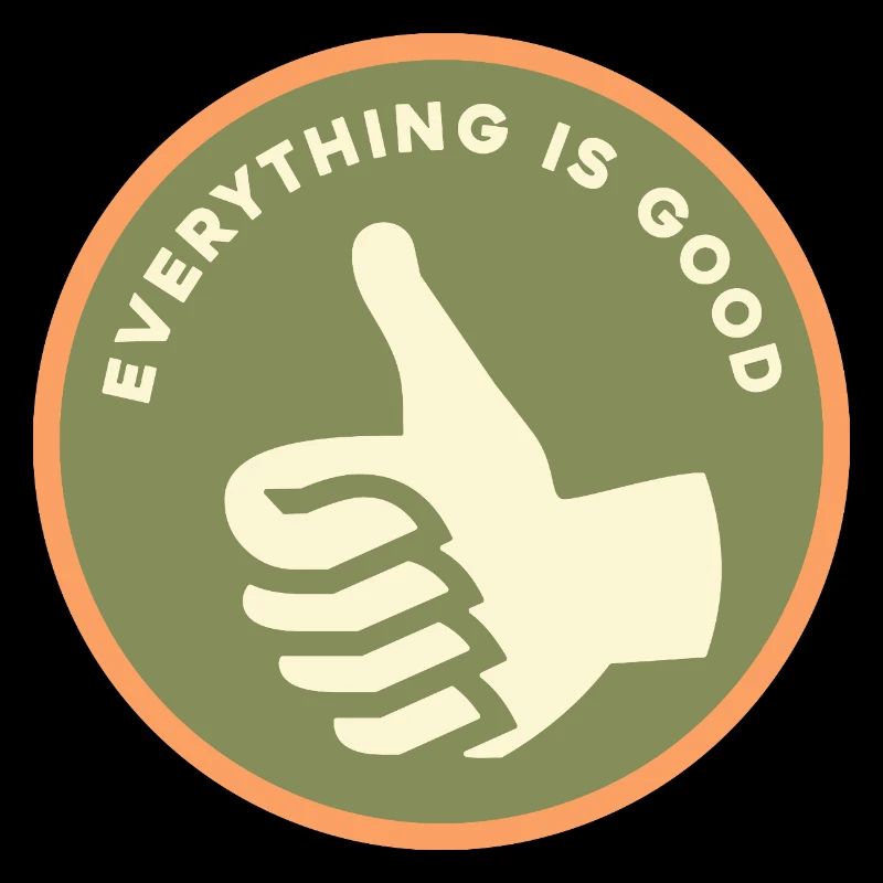 Everything Is Good Good Retro Thumbs