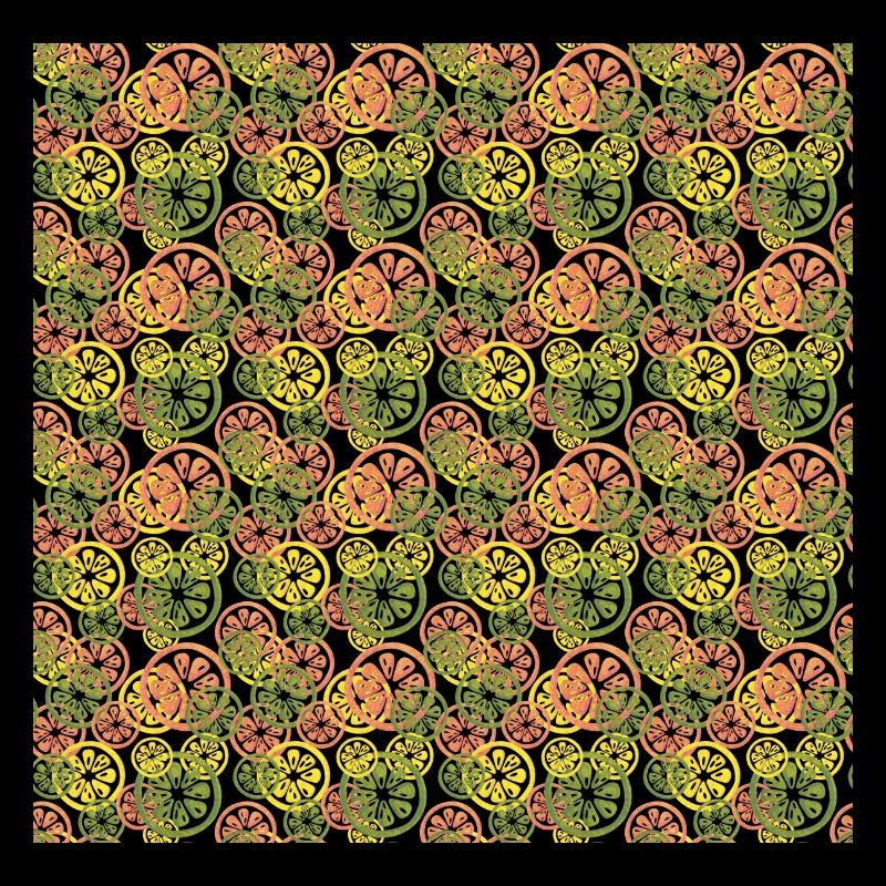 Fruit Lemon Orange Pattern