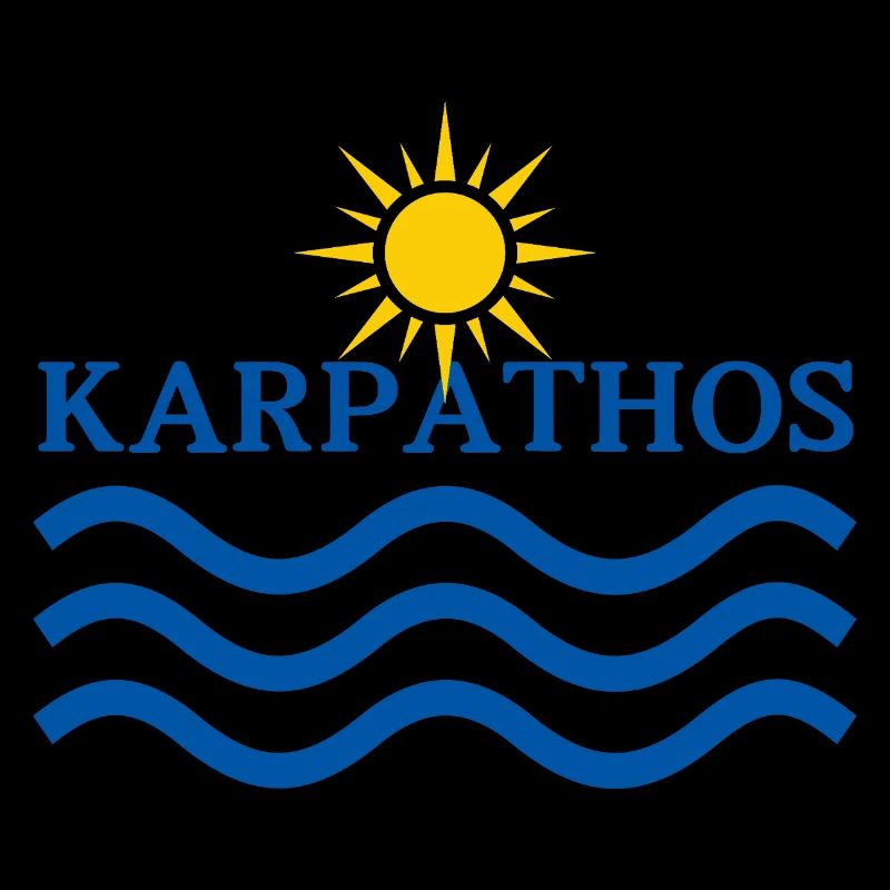 Soleil et Vagues de la mer de Karpathos