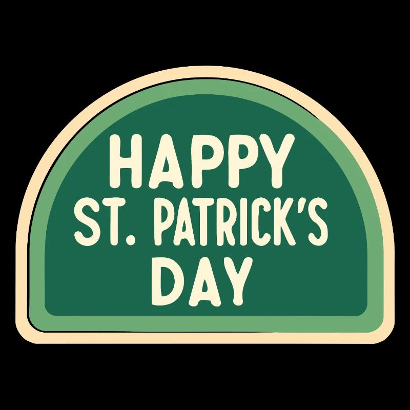 St. Patrick's Day Grünes Abzeichen