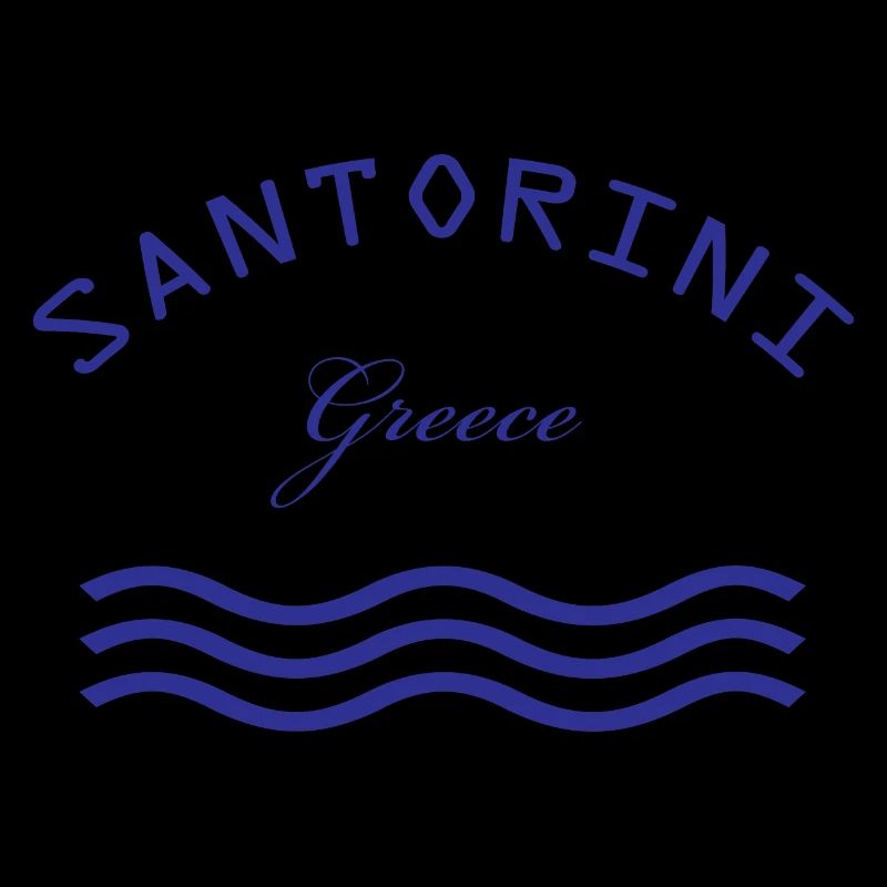 Santorin Grèce Vagues