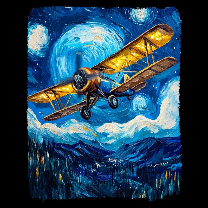 Luftfahrtpilot Vintage Flugzeug