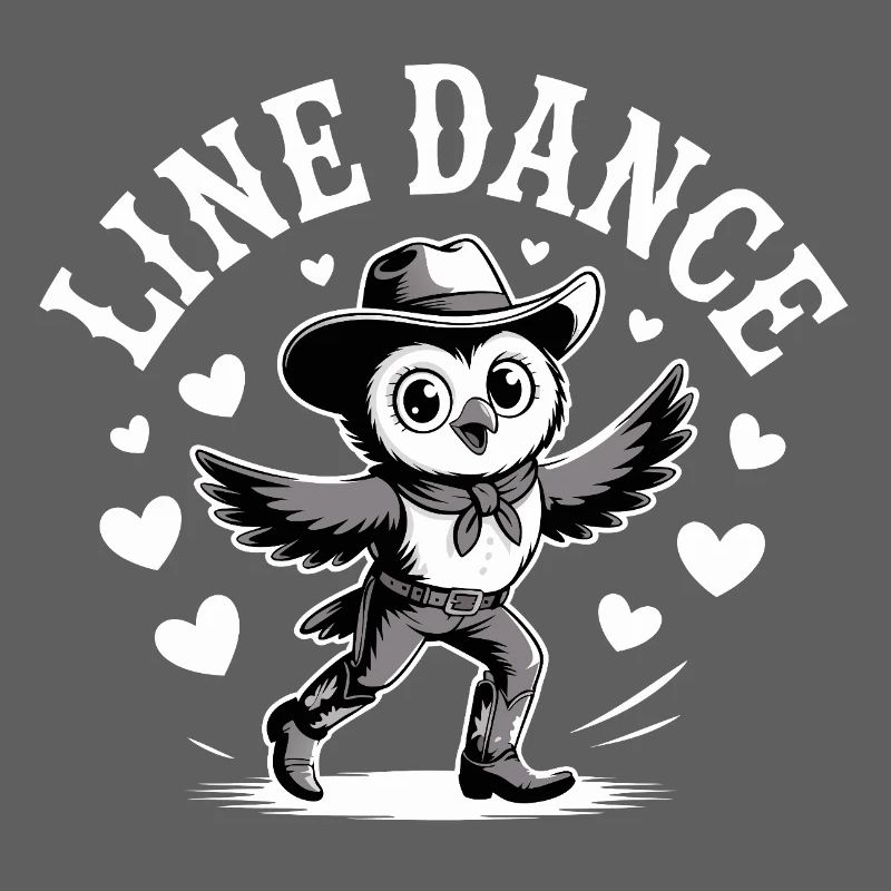 Line Dance Eule lustige Eule tanzt Linedance