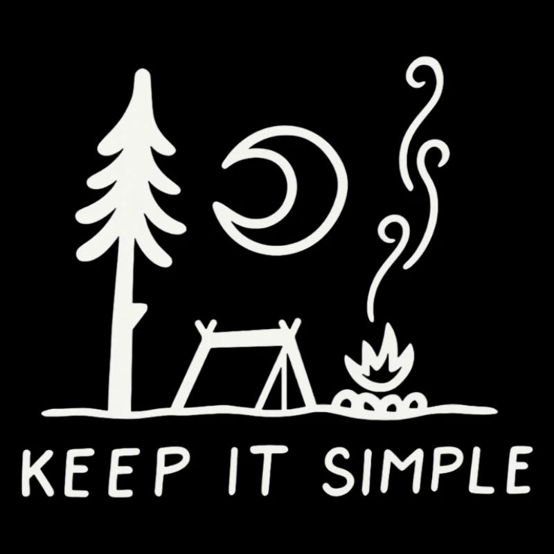 Minimal Camping Skizze: Keep It Simple