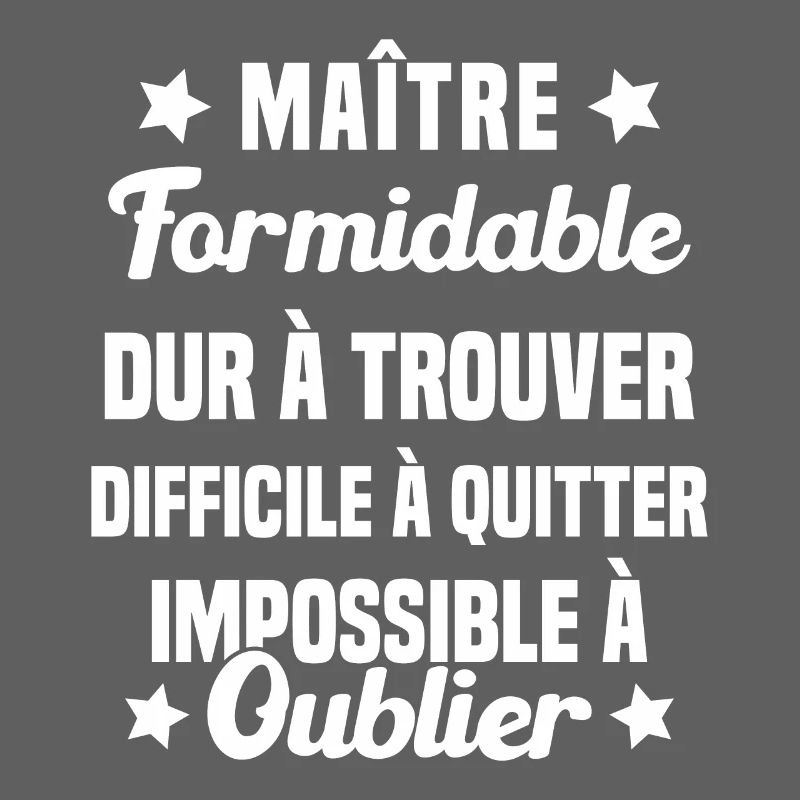 Maître Formidable Idée Cadeau Maître D'école