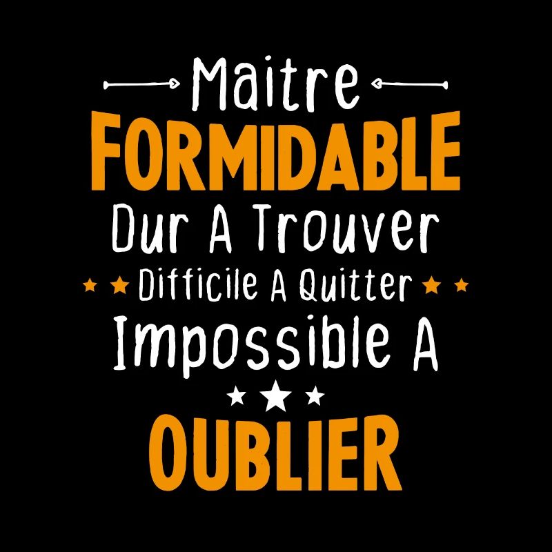 Maître Formidable Idée Cadeau Maître D'école