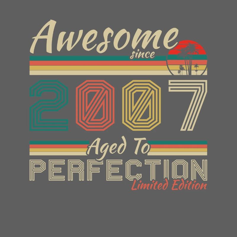 2007 Vintage Retro Geburtstagsgeschenk