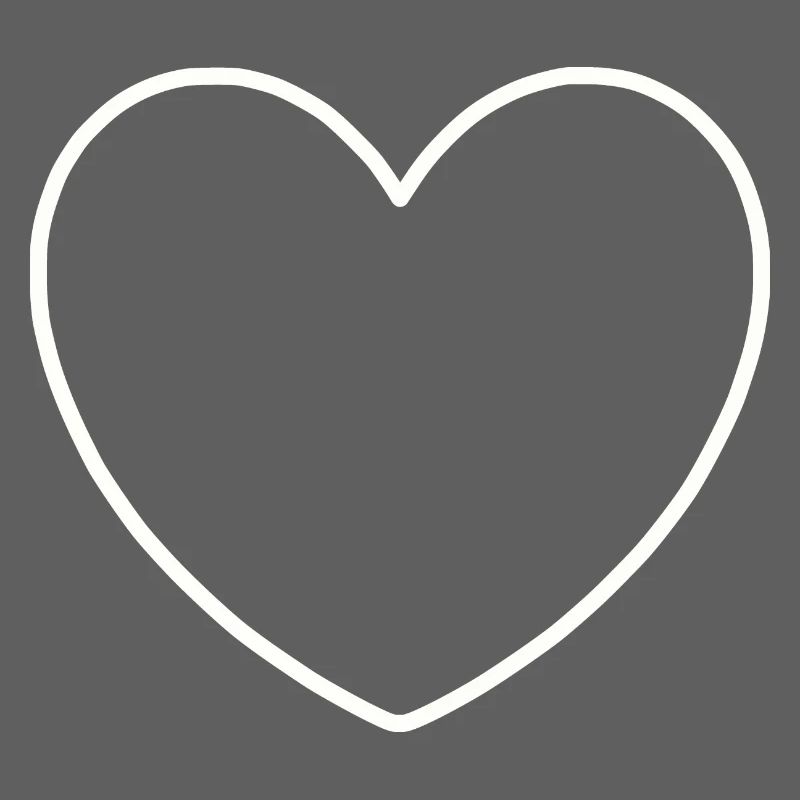 Coeur Blanc Cadeau Blanc Saint Valentin