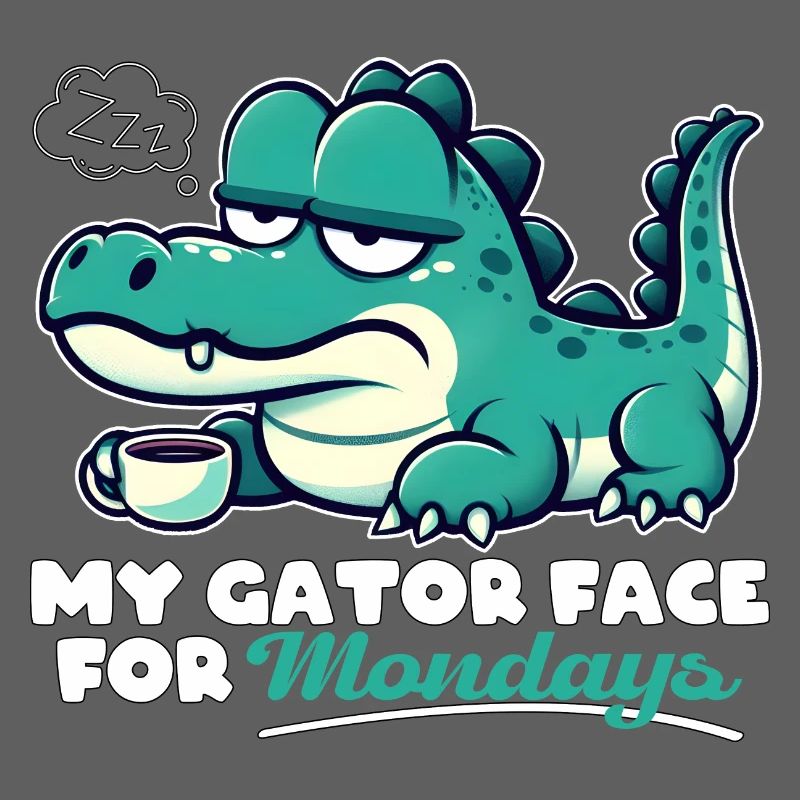 MON VISAGE D’ALLIGATOR POUR LES LUNDIS