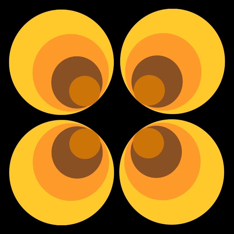 70s Flower Pattern Yellow